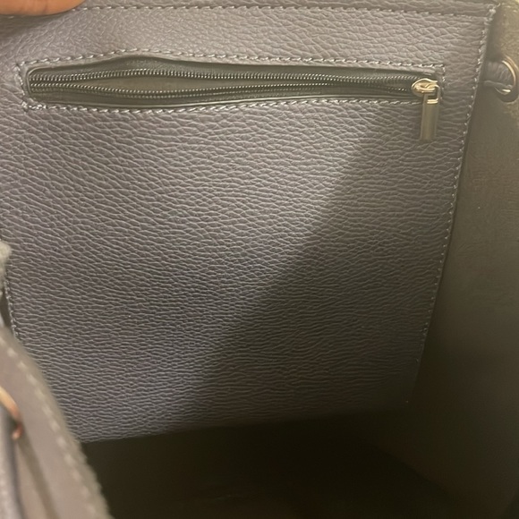 Unknown brand blue drawstring faux leather bag - Picture 7 of 9